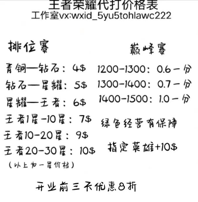 王者荣耀对决的费用是多少？如何计算？  第1张
