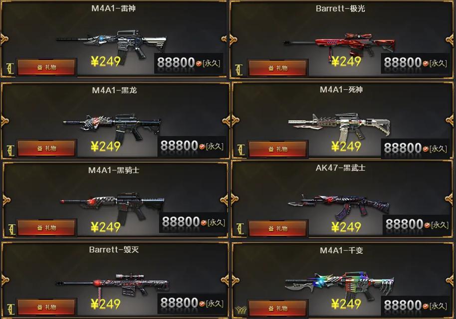 穿越火线武器价格是多少？  第1张