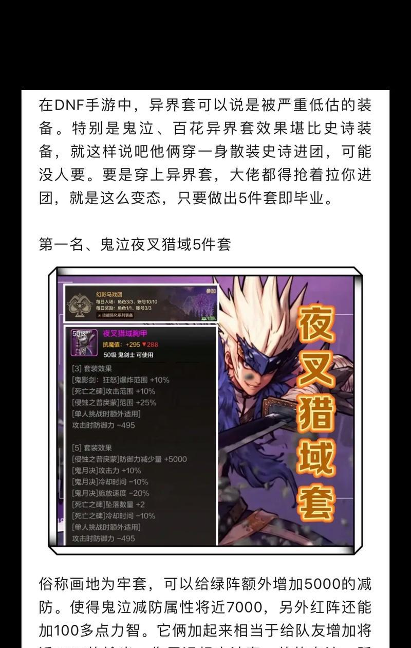 DNF剑魔职业适合哪些异界装备？  第3张