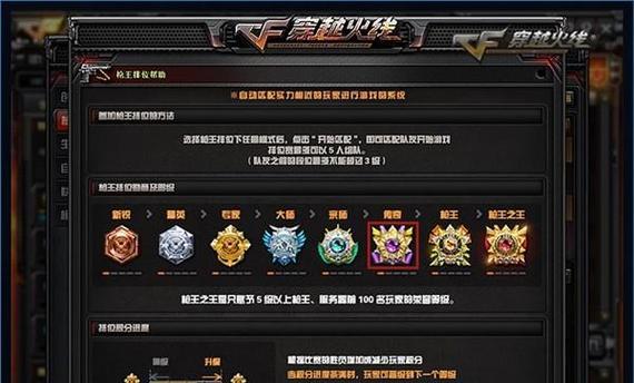 CF端游达到多少级才能参与排位赛？  第3张