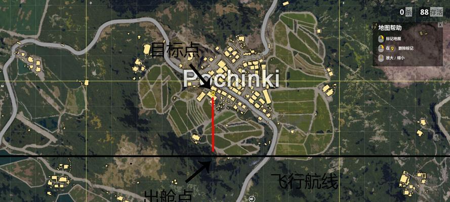 绝地求生跳伞路线标记技巧是什么？如何有效标示？  第2张
